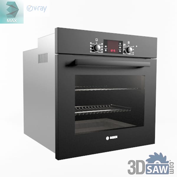 Single built-in wall oven in a dark graphite finish at a three-quarter angle with a black glass door, chrome racks and a bar handle