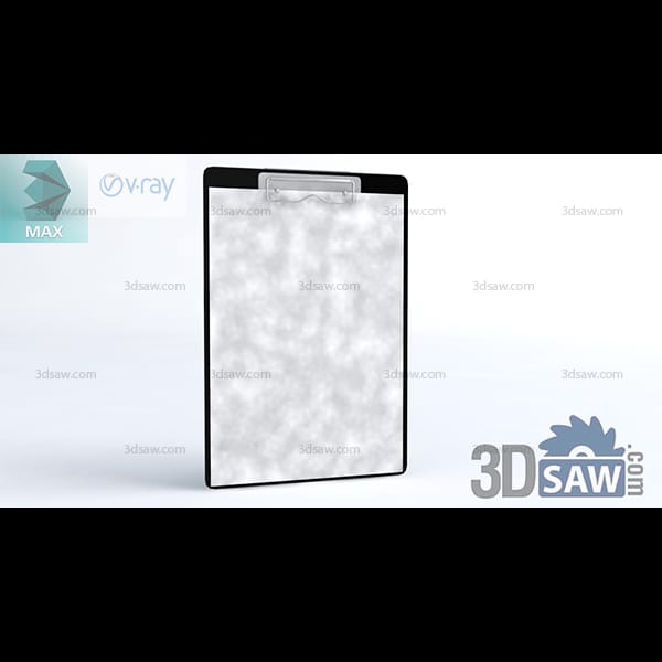 Black-edged medical clipboard with a chrome spring clip holding a sheet of paper