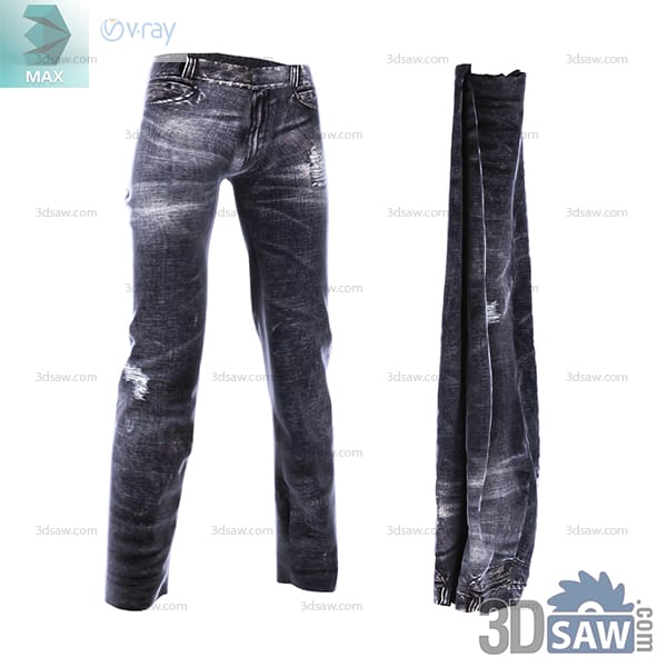 Black straight-leg denim jeans with grey fading and distressed worn patches