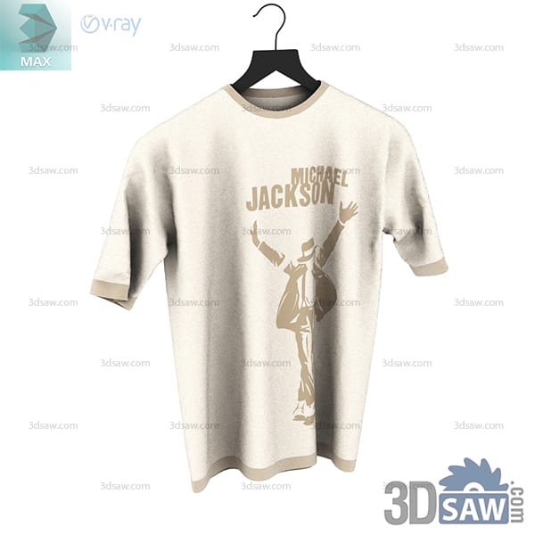 Cream short-sleeve T-shirt with a muted tan music-inspired graphic