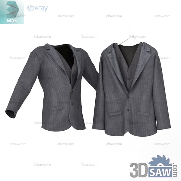Charcoal tailored single-button blazer with notched lapels and flap pockets