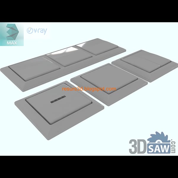 Grey wall plates with wide rocker switch paddles