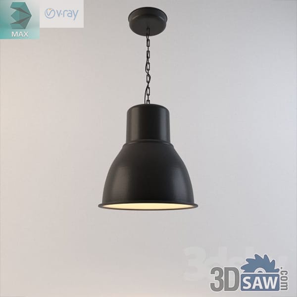 Black factory-style dome pendant with a stepped shade and a black chain from a domed ceiling cup