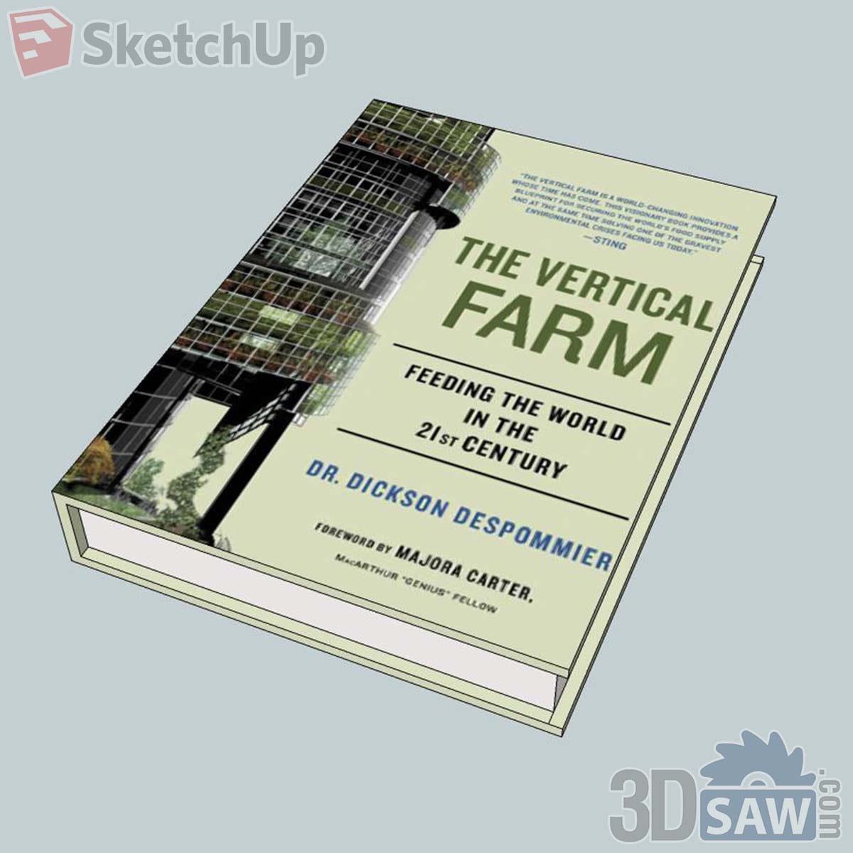 Hardcover book with a sage-green jacket showing a plant-covered glass tower