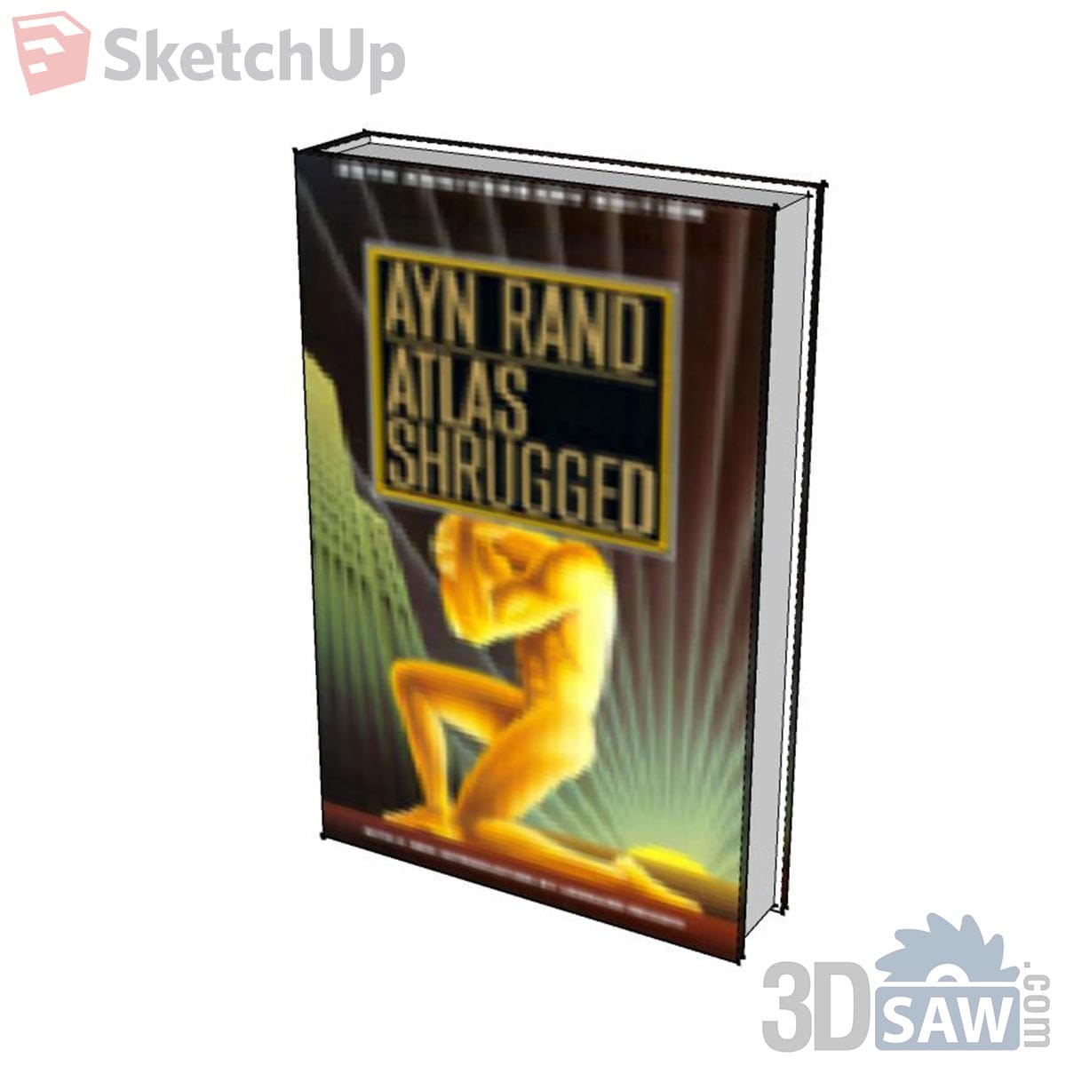 Upright hardcover novel with a golden kneeling figure on a dark green and amber dust jacket